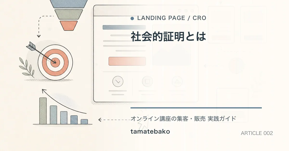 社会的証明とはを解説するtamatebakoブログのサムネイル
