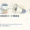資料請求後のB2Bリード育成法を解説するtamatebakoブログのサムネイル