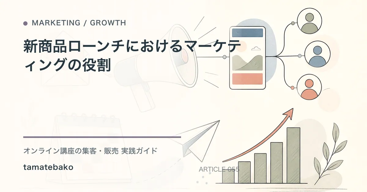 オンライン講座の立ち上げ方｜企画から販売開始までの実務ロードマップの内容を図解するtamatebakoブログのサムネイル